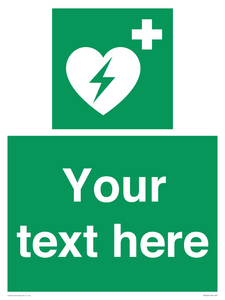 Custom Defibrillator Sign